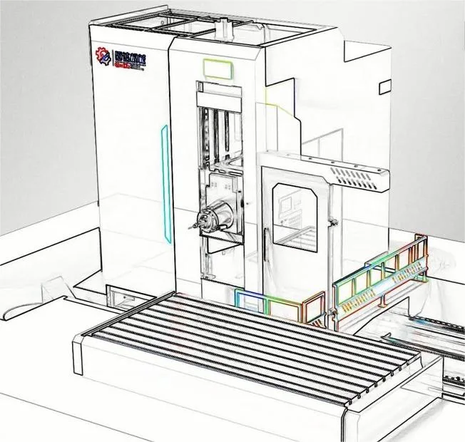 Gooda Wj-1512nc Boring and Milling Machine Horizontal Machining Center